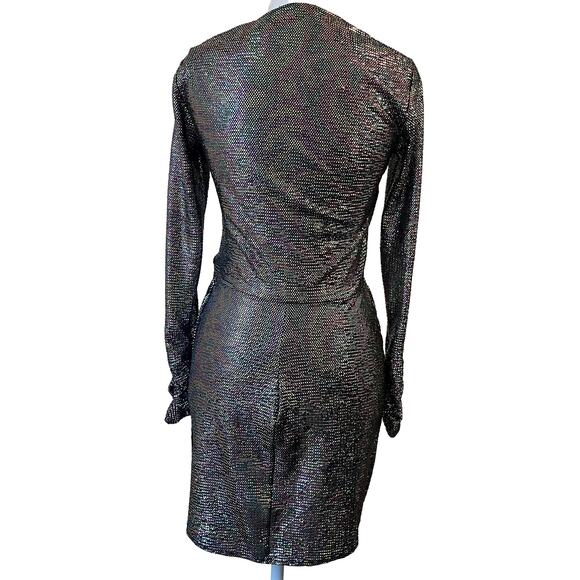 Show Me Your Mumu Kimora Mini Dress XS Iridescent Sparkle Shimmer Holiday NYE - Picture 5 of 14